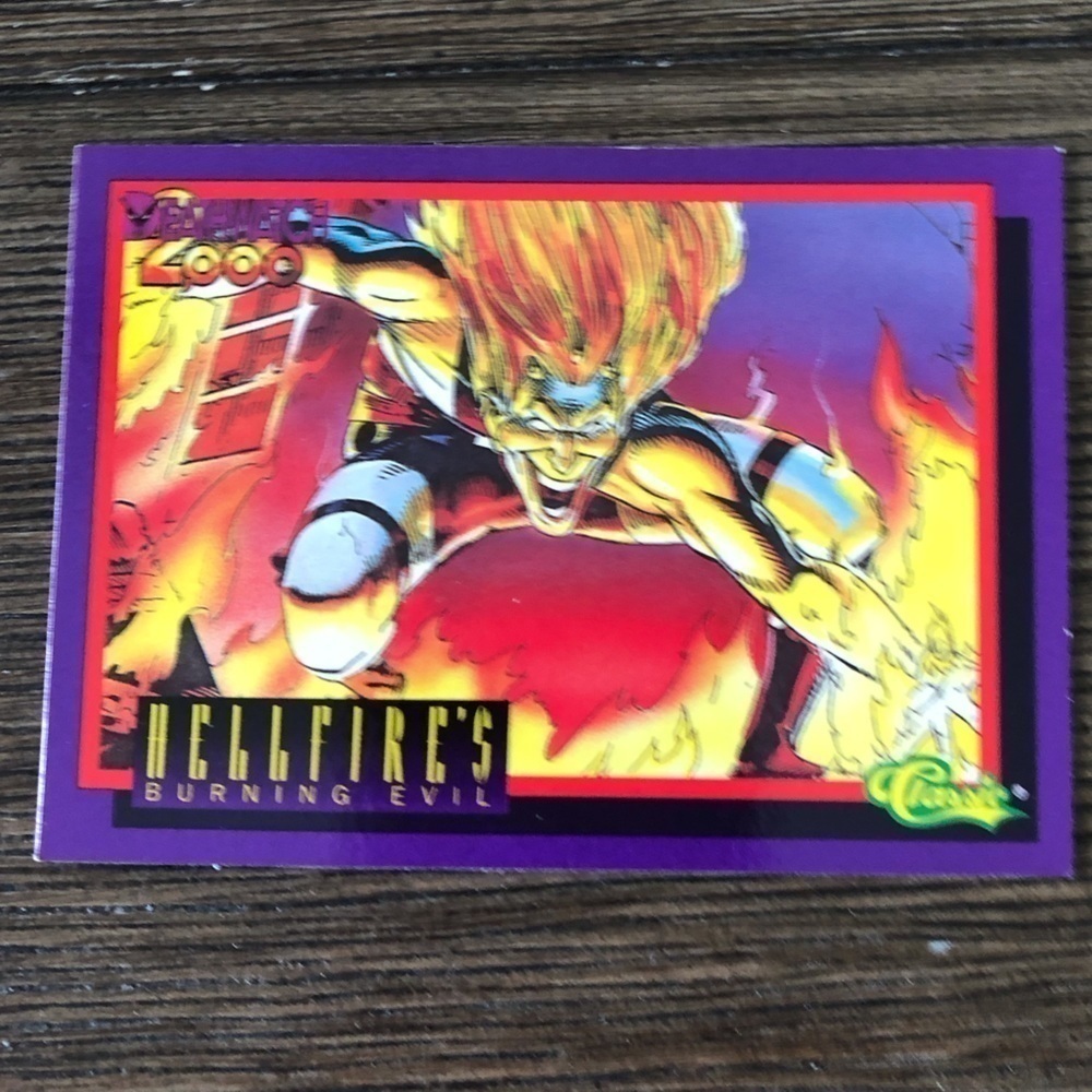 ’93 Deathwatch 2000 trading card: Hellfire’s Burning Evil #84